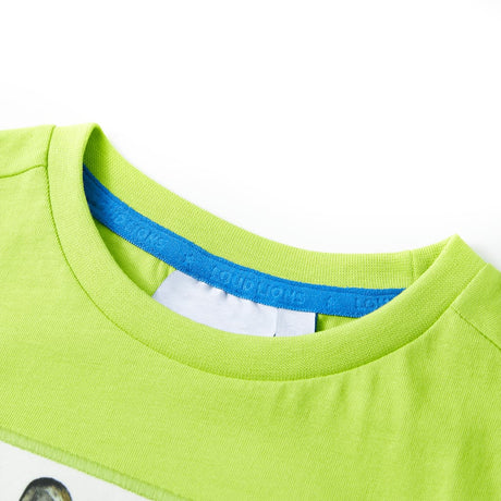 VidaXL Kindershirt mit kurzen Ärmeln 116 Limettengrün