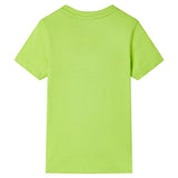 VidaXL Kindershirt mit kurzen Ärmeln 128 Limettengrün