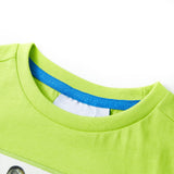 VidaXL Kindershirt mit kurzen Ärmeln 128 Limettengrün