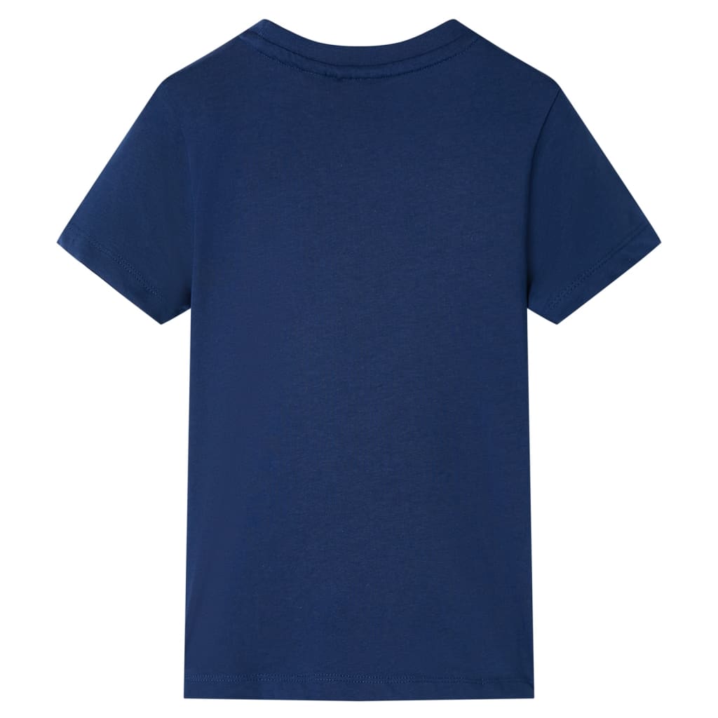 VidaXL Kindershirt mit kurzen Ärmeln 104 dunkelblau