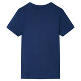 VidaXL Kindershirt mit kurzen Ärmeln 116 dunkelblau