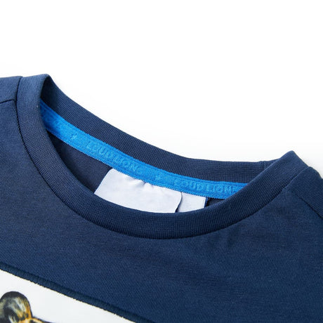 VidaXL Kindershirt mit kurzen Ärmeln 128 dunkelblau