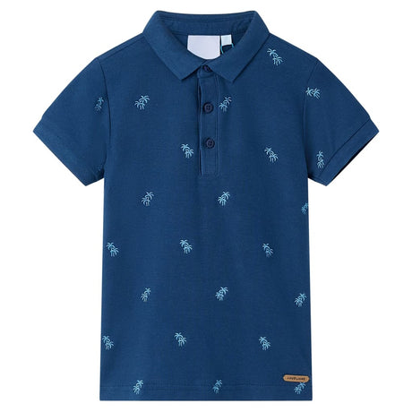 VidaXL Kinderpoloshirt 92 dunkelblau