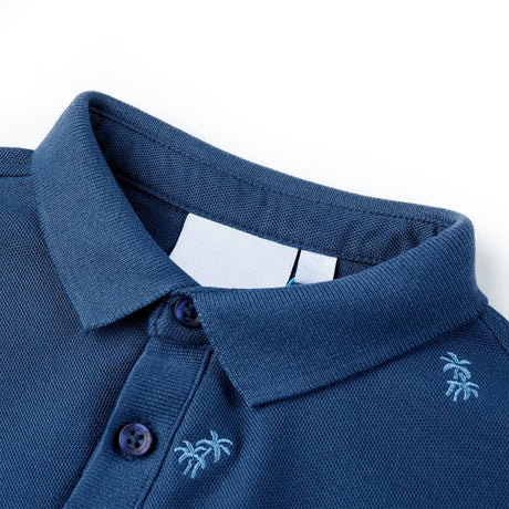 VidaXL Kinderpoloshirt 92 dunkelblau