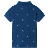 VidaXL Kinderpoloshirt 104 dunkelblau
