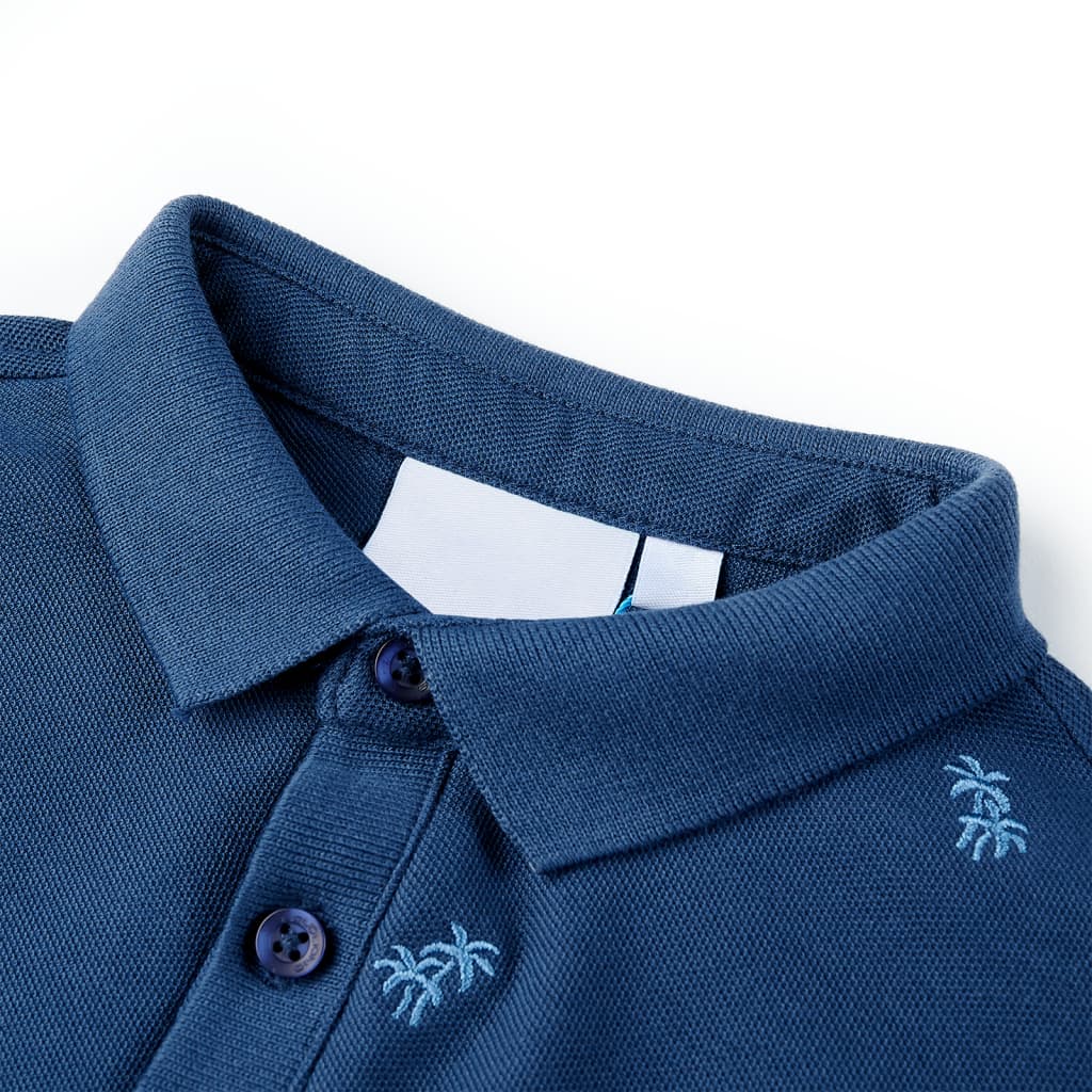 VidaXL Kinderpoloshirt 104 dunkelblau