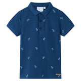 VidaXL Kinderpoloshirt 140 dunkelblau