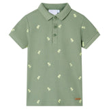 VidaXL Kinder-Poloshirt 116 Khaki