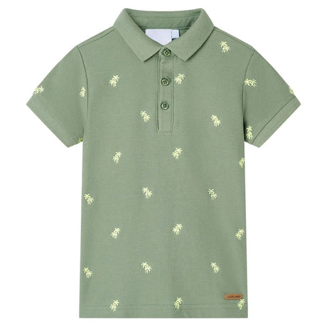 VidaXL Kinder-Poloshirt 116 Khaki