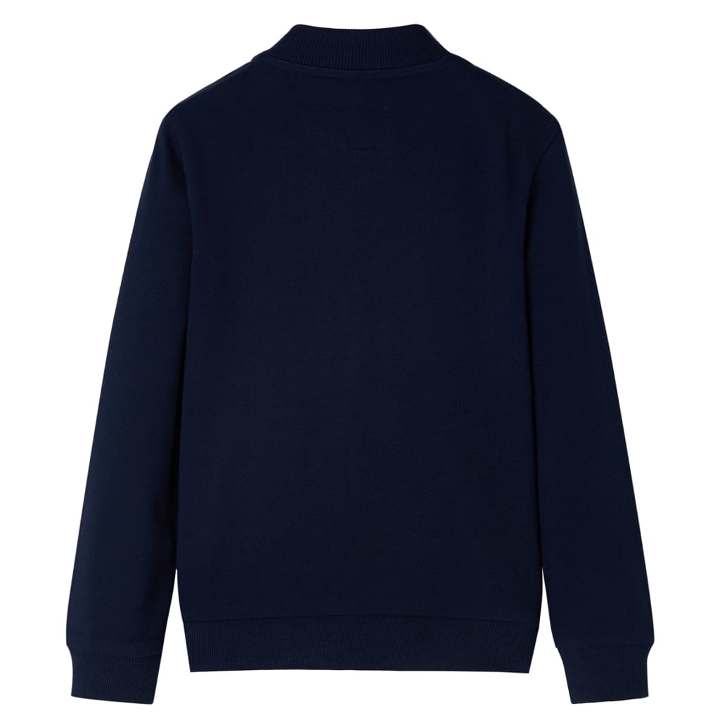 VidaXL Kinderstrickjacke mit Reißverschluss 92 Marineblau