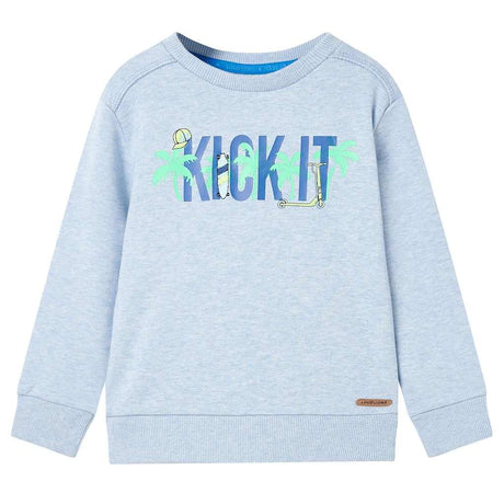 VidaXL Kinderpullover 104 gemischtes zartes Blau