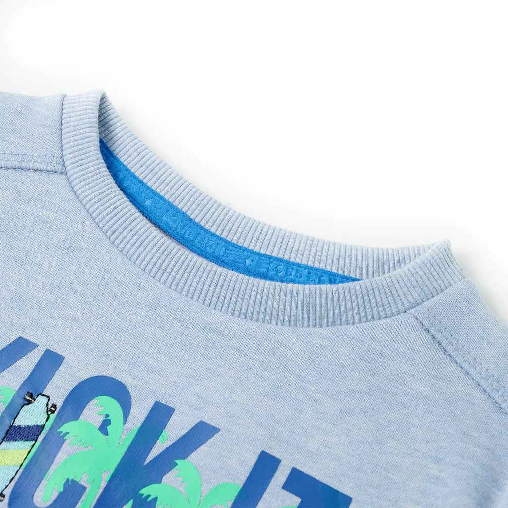 VidaXL Kinderpullover 128 gemischtes zartes Blau