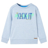 VidaXL Kinderpullover 140 gemischtes zartes Blau