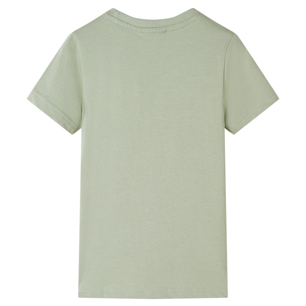 VidaXL Kindershirt mit kurzen Ärmeln 92 helles Khaki