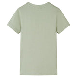 VidaXL Kindershirt mit kurzen Ärmeln 92 helles Khaki