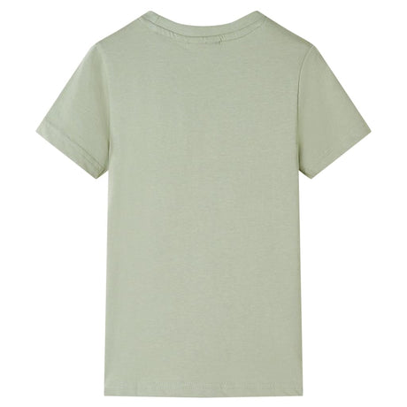 VidaXL Kindershirt mit kurzen Ärmeln 116 helles Khaki