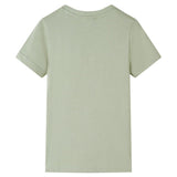 VidaXL Kindershirt mit kurzen Ärmeln 140 helles Khaki