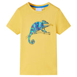 VidaXL Kindershirt mit kurzen Ärmeln 104 hellocker