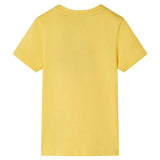 VidaXL Kindershirt mit kurzen Ärmeln 104 hellocker
