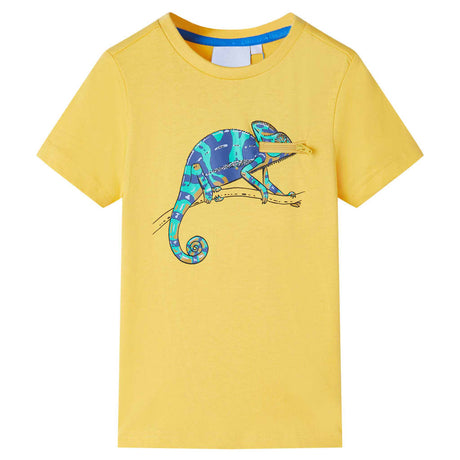 VidaXL Kindershirt mit kurzen Ärmeln 116 hellocker