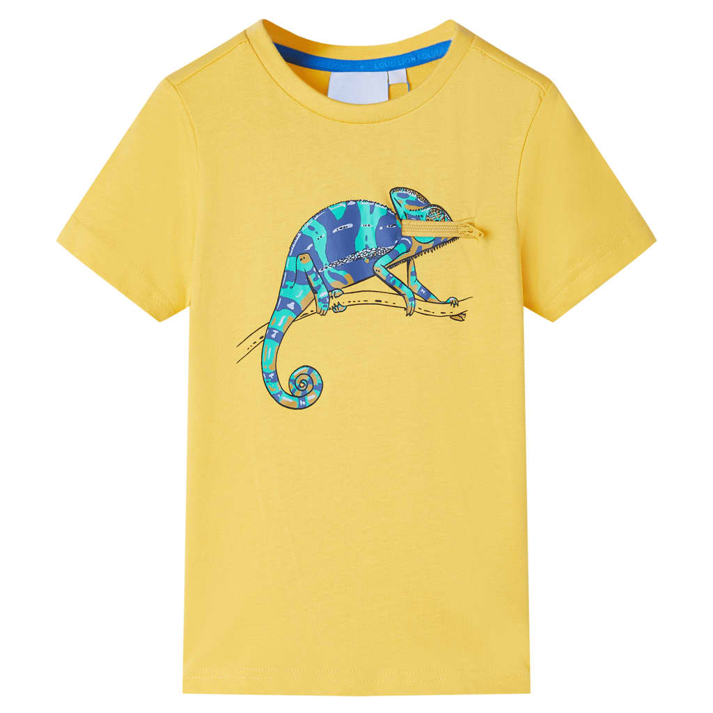 VidaXL Kindershirt mit kurzen Ärmeln 140 hellocker