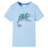 VidaXL Kindershirt mit kurzen Ärmeln 92 Hellblau