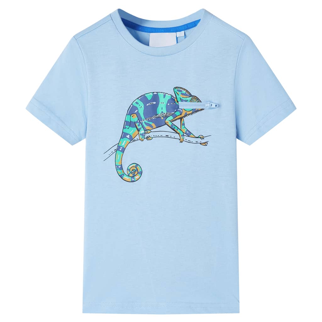 VidaXL Kindershirt mit kurzen Ärmeln 104 Hellblau