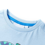 VidaXL Kindershirt mit kurzen Ärmeln 116 Hellblau