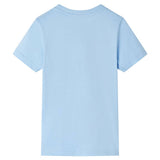 VidaXL Kindershirt mit kurzen Ärmeln 140 Hellblau