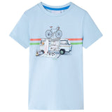 VidaXL Kindershirt 128 Hellblau