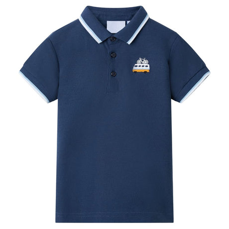 VidaXL Kinderpoloshirt 104 dunkelblau