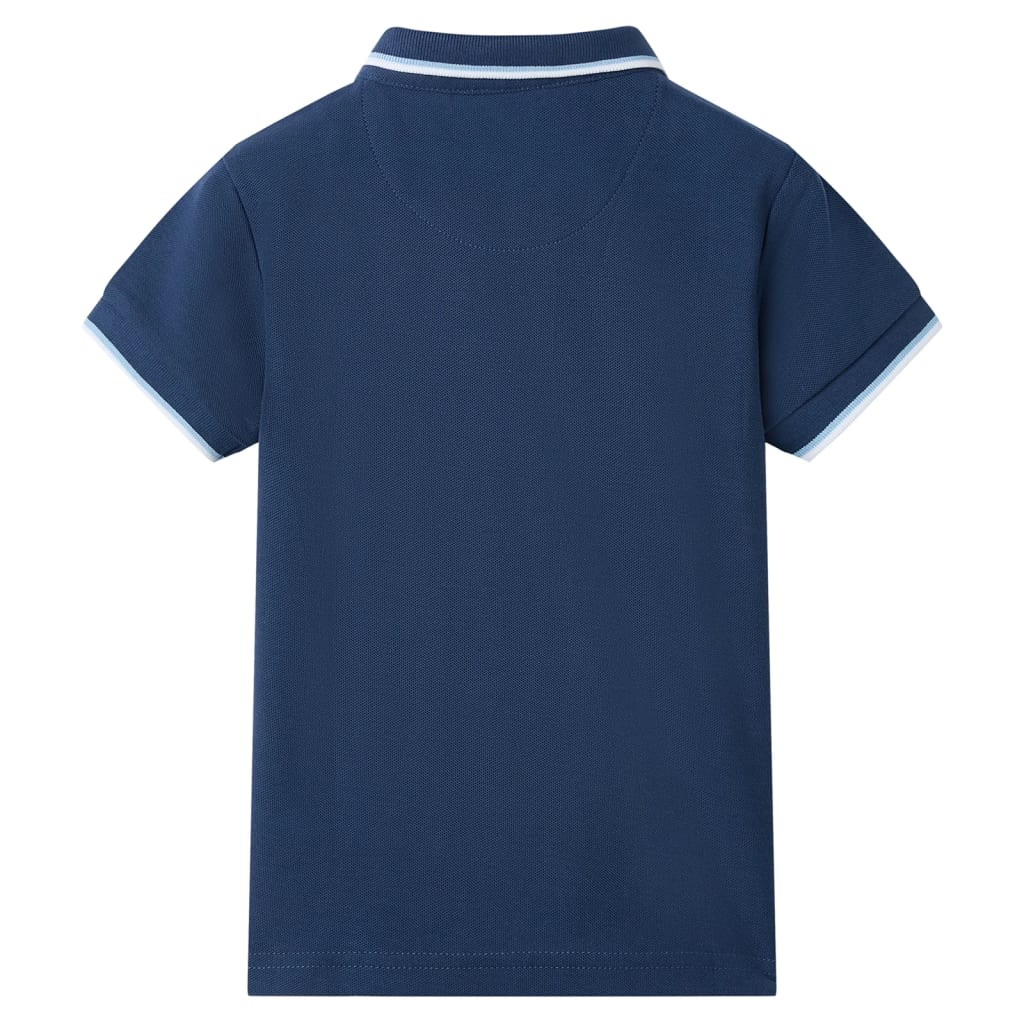 VidaXL Kinderpoloshirt 104 dunkelblau