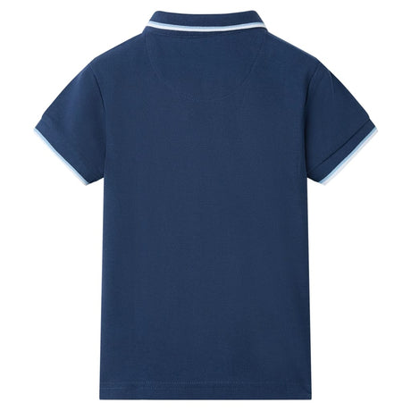 VidaXL Kinderpoloshirt 104 dunkelblau