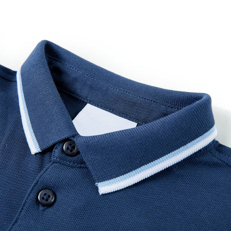 VidaXL Kinderpoloshirt 116 dunkelblau