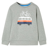 VidaXL Kinderpullover 140 hellkhaki meliert