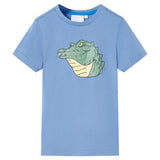 VidaXL Kindershirt 128 mittelblau