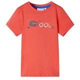 VidaXL Kindershirt mit kurzen Ärmeln 128 Hellrot