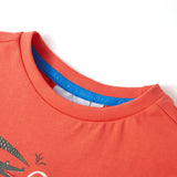 VidaXL Kindershirt mit kurzen Ärmeln 128 Hellrot