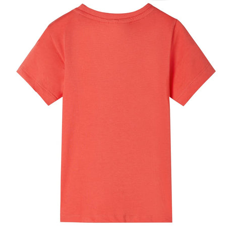 VidaXL Kindershirt mit kurzen Ärmeln 140 Hellrot
