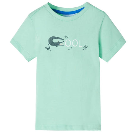 VidaXL Kindershirt mit kurzen Ärmeln 116 Hellgrün