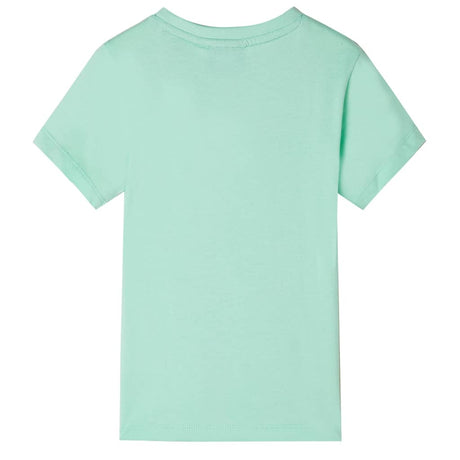 VidaXL Kindershirt mit kurzen Ärmeln 116 Hellgrün