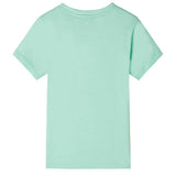 VidaXL Kindershirt mit kurzen Ärmeln 128 Hellgrün