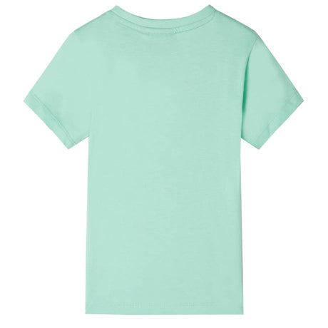 VidaXL Kindershirt mit kurzen Ärmeln 128 Hellgrün