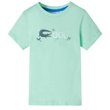 VidaXL Kindershirt mit kurzen Ärmeln 140 Hellgrün