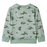 VidaXL Kinderpullover 116 hellkhaki meliert