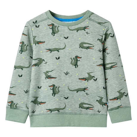 VidaXL Kinderpullover 140 hellkhaki meliert