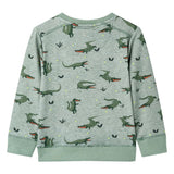 VidaXL Kinderpullover 140 hellkhaki meliert