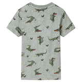 VidaXL Kindershirt 104 hellkhaki meliert