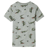 VidaXL Kindershirt 116 hellkhaki meliert