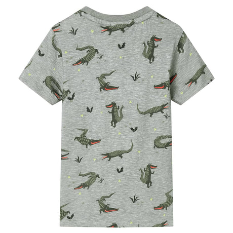 VidaXL Kindershirt 116 hellkhaki meliert